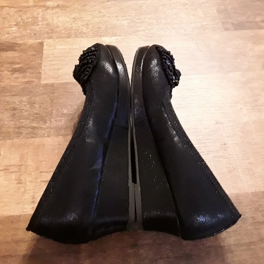 Justice girls  dress black platforms bow detail shoes size 8